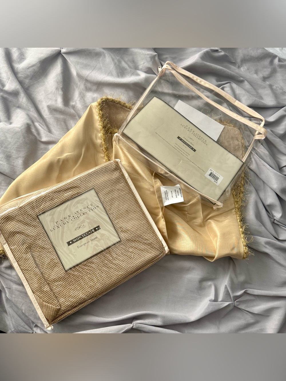 ⭐️ Lot 2 Park Avenue Montclair euro pillow case cover sham NIP 26” VHTF Kohl’s